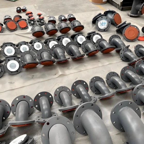 PTFE fodrad kemisk rörledningsbåge