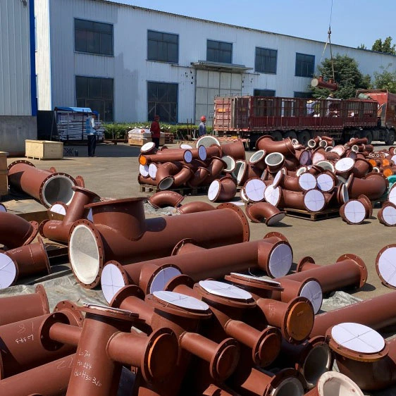PTFE-fodrad industriprocessrörbåge